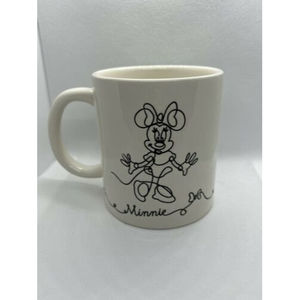 MINNIE MOUSE Coffee/Tea Mug with Handle - Black & White - NEW!